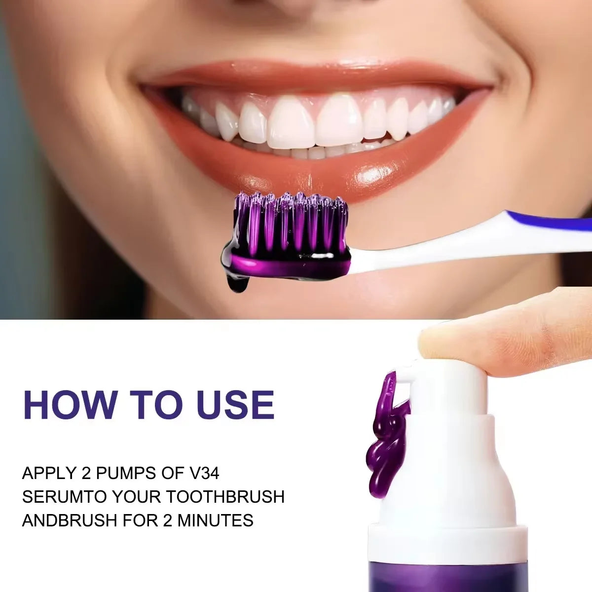 Purple Teeth Whitening Toothpaste